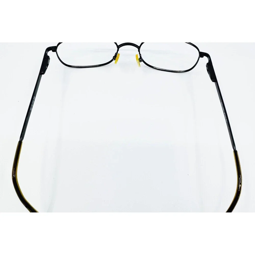 Gallery Stanley Eyeglass Frames Mens Black Aviator Double Bridge 52-18-140